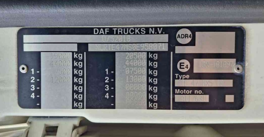 Daf, Ft Xf 105.460, 2012