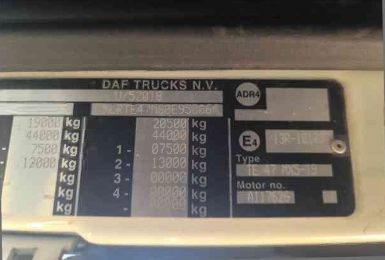 Daf, Ft Xf 105.460, 2012