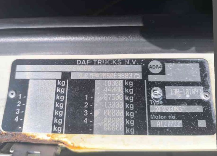 Daf, Ft Xf 105.460, 2012
