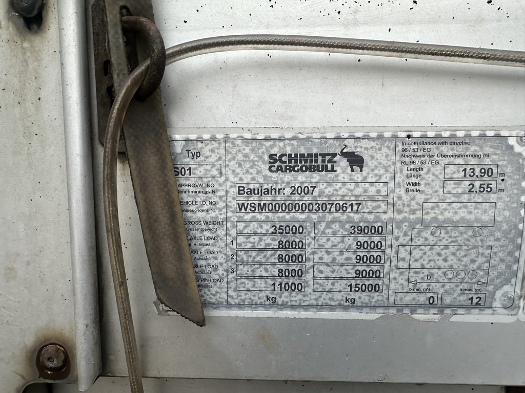 Schmitz, Cargobull S01, 2007