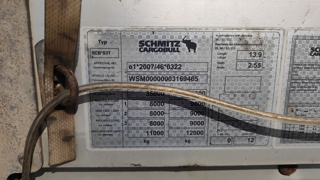 Schmitz, Cargobull Scb S3t, 2007