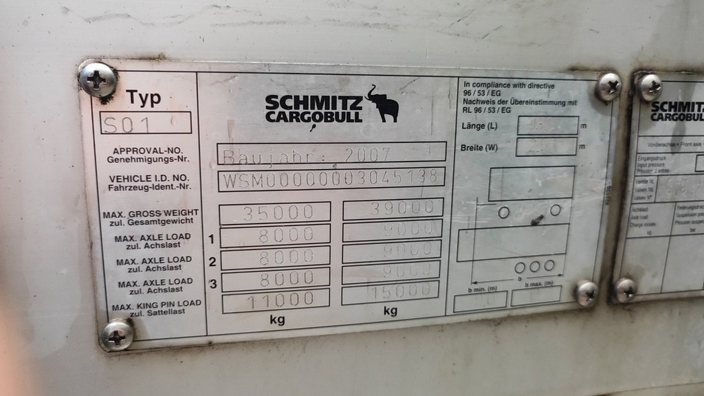 Schmitz, Cargobull  Ag, 2007
