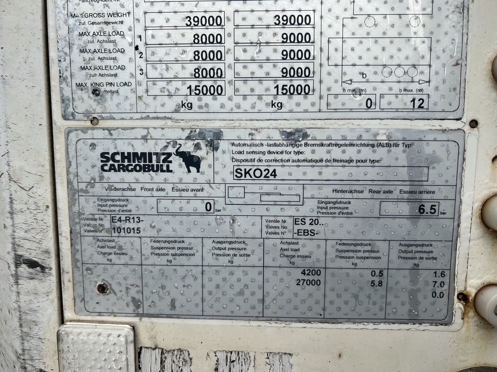Schmitz, Cargobull Sko 24, 2015