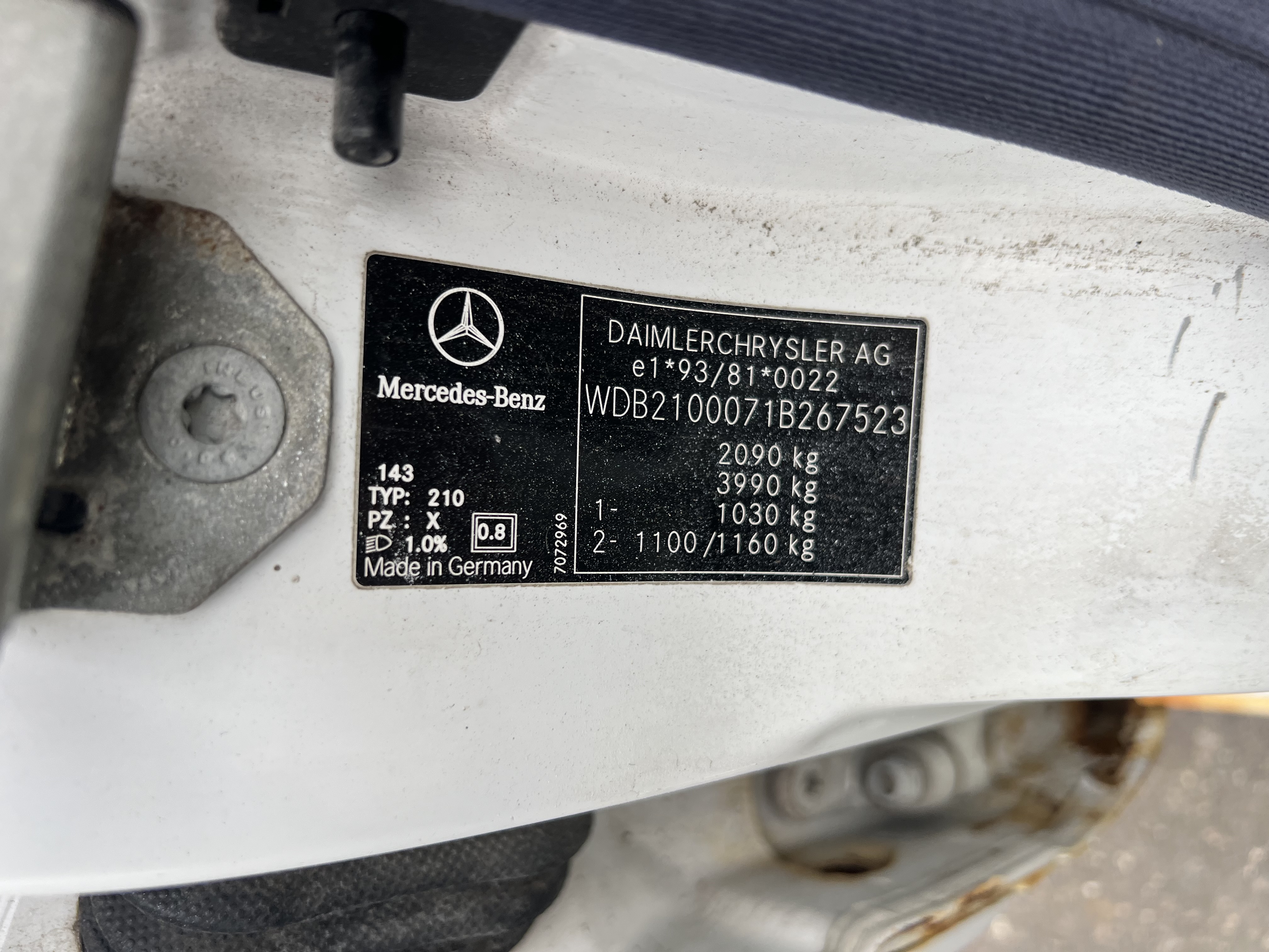 Mercedes-Benz, E 200, 2001