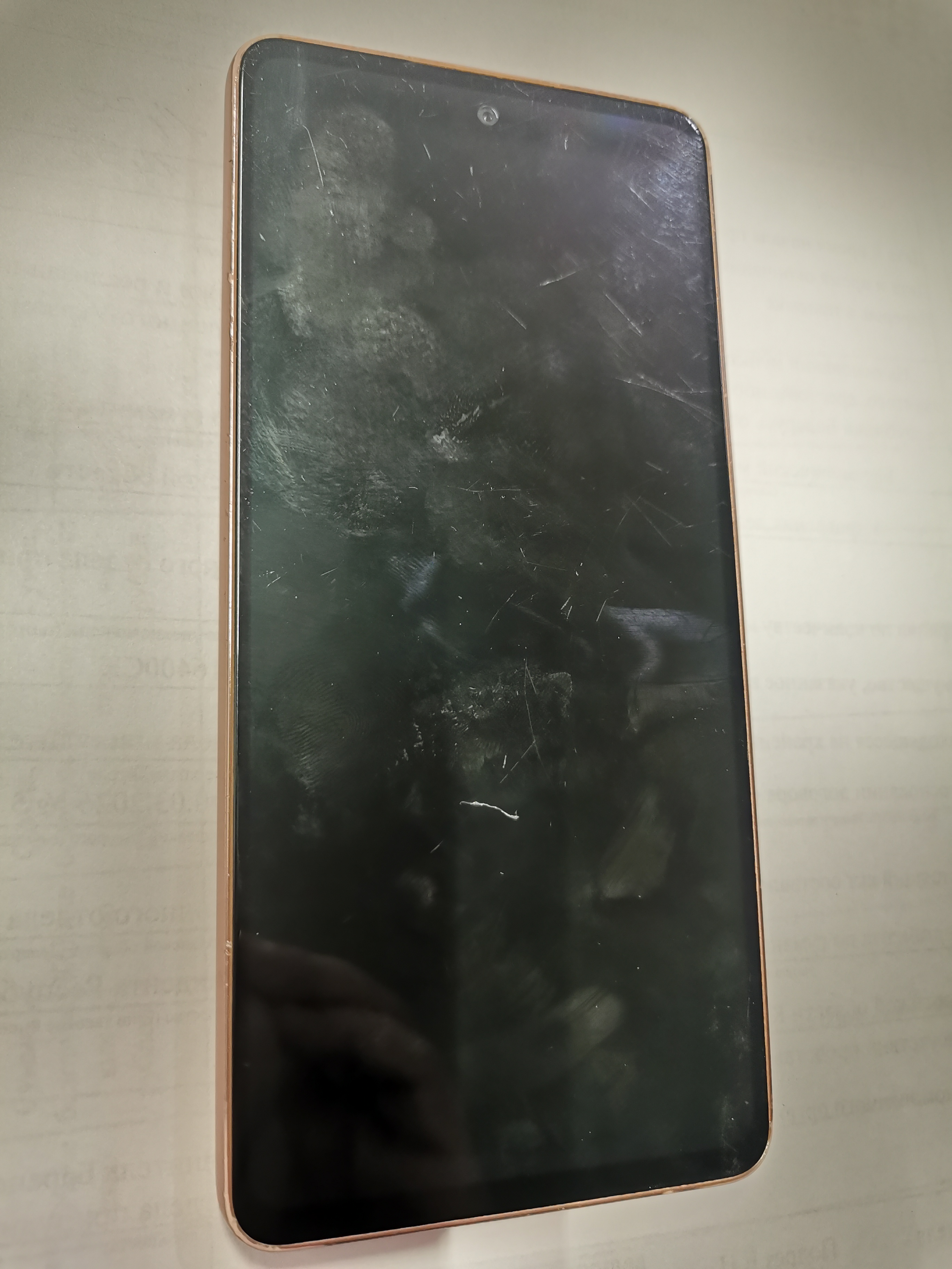 Мобильный телефон Samsung Galaxy A53 5G модель SM-A536E/DS. память 256 ГБ. imei1: 356908780309336. imei2: 357795580309338. в корпусе розового цвета. бывший в употреблении. в рабочем состоянии. Дефекты: на экране сильные царапины и потертости. корпус ...