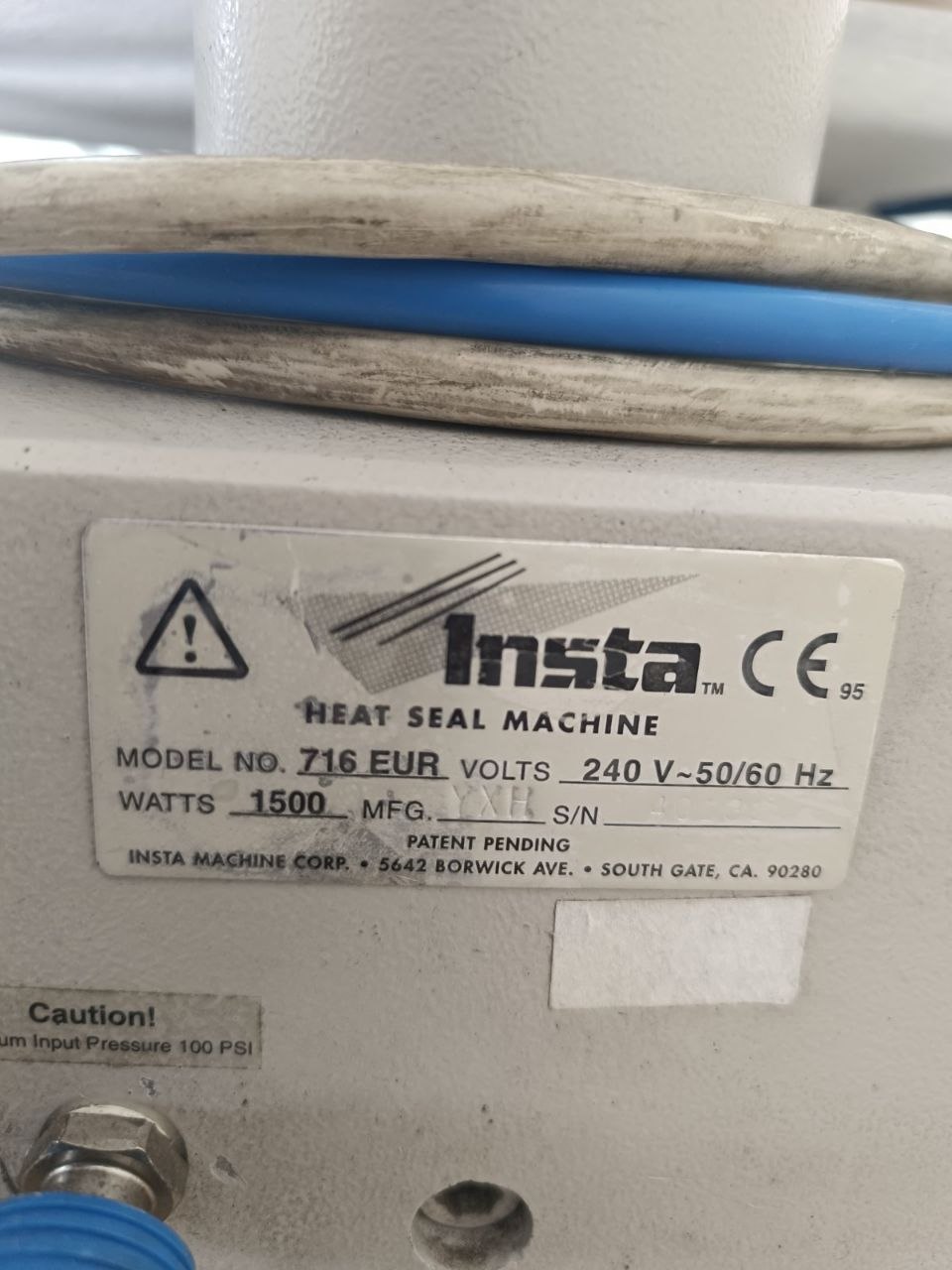 Машина пресс для термоклейки трансфер б/у INSTA модель 716EUR с/н 40131