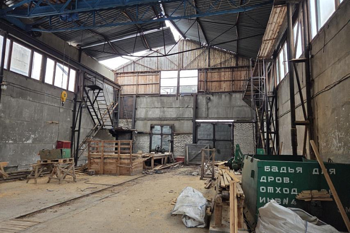 Цех лесопиления, расположенный по адресу: Гомельская обл., Светлогорский р-н, г.Светлогорск, пер. Промысловый, 2/1, общая площадь 911,3 кв.м